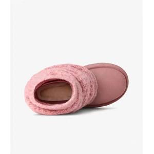 รองเท้าบูทหิมะทรงสูงสำหรับผู้หญิง รุ่น 99033 ของ <span class=keywords><strong>Geox</strong></span> หัวมน สีชมพู แบบถัก  พร้อมพื้นรองเท้าทำจากยางหนาบุด้วยขนแกะ - Product Image 5