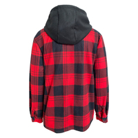 Stock de veste polaire à carreaux bon marché manteau épais à capuche chaud d'hiver en gros 6 couleurs en stock veste pour hommes pour l'hiver et l'automne