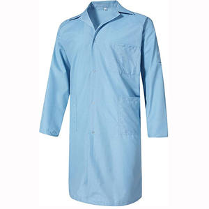 معطف/روب مختبر قابل للغسل، أبيض أزرق وردي، مضاد للكهرباء الساكنة (<span class=keywords><strong>ESD</strong></span>) لغرف الأبحاث النظيفة - Product Image 3