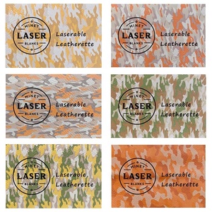 Láminas de Cuero Sintético de 12"x24" con Diseño de Camuflaje, Personalizables con Láser, Parche para Gorra de Camionero, Cuero PU de 0.8mm para Grabado Láser - Product Image 1