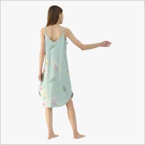 Custom Floral <b>Women</b> <b>Dress</b> Printed Loungewear Pajama Sets For <b>Women</b> Home Wear Long <b>Dress</b> <b>Women</b> Sleepwear Pj <b>Dress</b> - Product Image 4