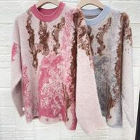 Haute qualité personnalisé col rond tricot automne hiver pull confortable mignon pull pour les femmes en gros décontracté femme pull