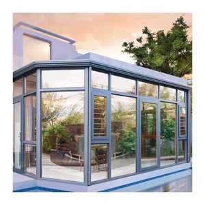 Conception de véranda en verre, <span class=keywords><strong>solarium</strong></span> <span class=keywords><strong>professionnel</strong></span>, cadre de fenêtre personnalisé, véranda en verre et aluminium - Product Image 3