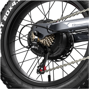 Bicicleta Eléctrica Shengmilo S900, 60V 30Ah, Neumático Grueso de 20 Pulgadas, 1500W, Velocidad de 65 km/h, Bicicleta Eléctrica de Montaña, Disponible en Almacenes de la UE, Reino Unido y EE. UU. - Product Image 4