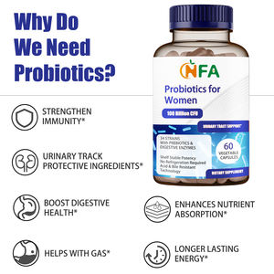 Suplemento Herbal Personalizado con Probióticos para Mujeres en Cápsulas con Prebióticos, Ayuda a Apoyar la Flora Intestinal - Product Image 6