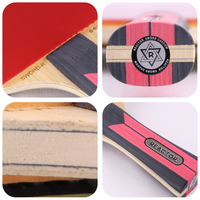 Raquette de ping-pong Reactor SWORD-R Competition, poignée droite ergonomique, contrôle des vibrations, fibre de carbone, base en bois de frêne 7 plis