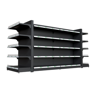 ชั้นวางสินค้าซุปเปอร์มาร์เก็ตโลหะคุณภาพดี ทนทาน ป้องกันรอยขีดข่วน เคลือบสีฝุ่นสีน้ำเงิน สำหรับใช้งานเชิงพาณิชย์ ราคาดีที่สุด - Product Image 1