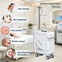 Appareil d'injection JetPeel pour sérum à l'acide salicylique, acide hyaluronique, infusions de glutathion, rajeunissement de la peau du visage