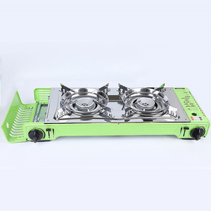 Cuisinière portable 2-en-1 pour camping, avec plaque de cuisson et allumage électronique 3KW - Product Image 4