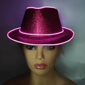Mode LED Light Up Hut Adult Cowboy Cowgirl Hut für Rave Party EDC Cosplay Kostüm Hüte