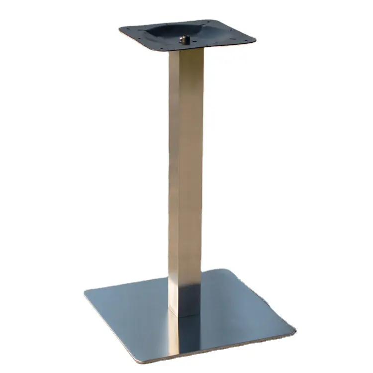 Base de mesa de comedor de acero inoxidable, patas de metal para restaurante, gran oferta