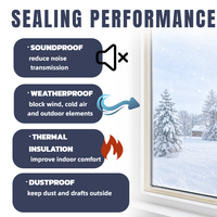 Bande d'étanchéité en polyuréthane PU souple pour portes et fenêtres, joint d'étanchéité pour interstice de cadre et bordure, pour l'étanchéité des joints et des interstices.