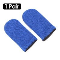 2 Juegos de Fundas para Dedos Antideslizantes para Juegos de Teléfono Móvil, Cubierta Protectora de Pantalla Táctil con Fibra de Cobre para PUBG