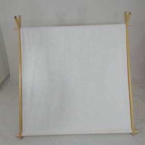 Tente pour <span class=keywords><strong>tipi</strong></span> en bois, Camping indien, de haute qualité, intérieur, toile de coton, avec cadre, blanc - Product Image 4
