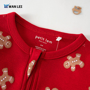 Pelele de bebé multipatrón con cremallera bidireccional, mono 100% algodón, conjunto de pijama con pies y manga larga para bebés de 0, <span class=keywords><strong>12</strong></span>, 18, 24 <span class=keywords><strong>meses</strong></span> - Product Image 3