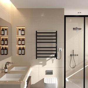 Không thấm nước treo tường điện nước nóng phòng tắm khăn Rack với thời gian điều khiển nhiệt độ ủ nước nóng khăn ấm giá - Product Image 5