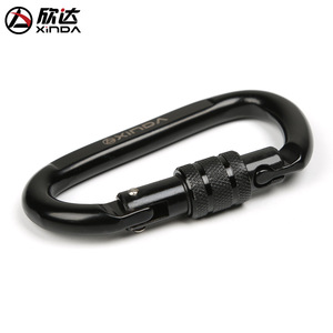Mosquetón Xinda tipo D de 52x98mm con cierre de acero para escalada en roca y uso en exteriores - Product Image 5