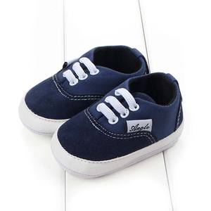 Mocassins à lacets pour garçons et filles de 0 à 18 mois, chaussures antidérapantes à semelles en caoutchouc pour bébés, baskets pour berceau BGTK-008 - Product Image 1