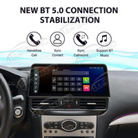 Système de navigation GPS Android à écran partagé de 12,3 pouces Baoshang pour Infiniti G25/G35/G37 2004-2013 avec lecteur vidéo radio