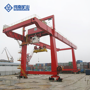 Grues à portique de levage de conteneurs à double poutre mobiles sur rail personnalisés pour quai - Product Image 4