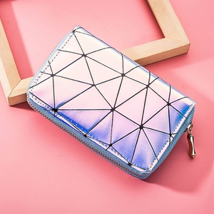 กระเป๋าสตางค์สั้นแบบมีคลิปหนีบเงินรูปทรงเพชร Boshiho รุ่นสั่งทำพิเศษ วัสดุ PU สำหรับผู้หญิง - Product Image 2