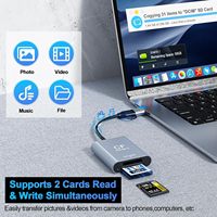 Lector de Tarjetas SD y CFexpress Tipo A - Lectura de 900 MB/s y Escritura de 800 MB/s, Lector de Tarjetas de Alta Velocidad USB-C 3.2 Gen 2 de 10 Gbps