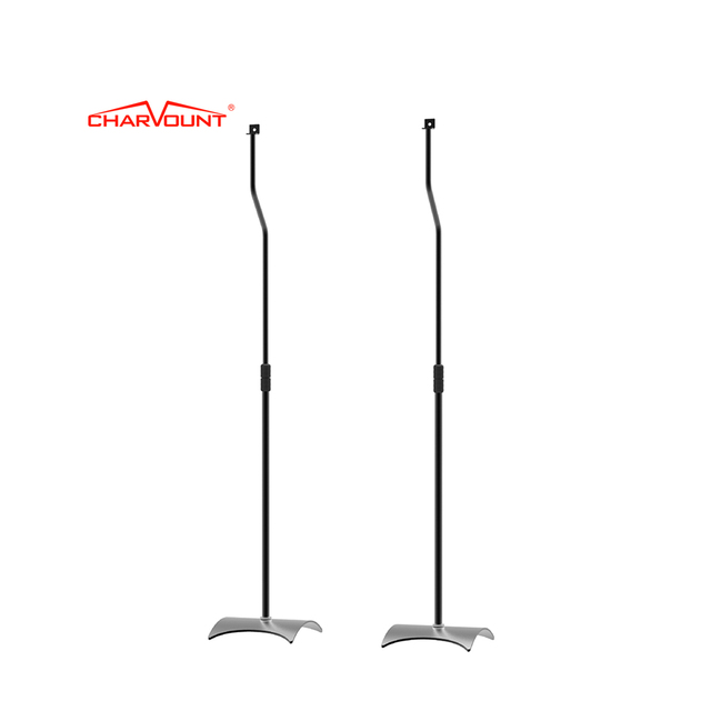 Charmount Professional Supply Metal Heavy Duty Height Adjustable Speaker Stand Floor