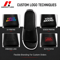 Sandalias de PVC con Logotipo Personalizado al por Mayor, Sandalias de Dos Tonos Antideslizantes con Punta Abierta para Hombres y Mujeres, para Uso en Hoteles, Playas, Piscinas, Interiores y Exteriores