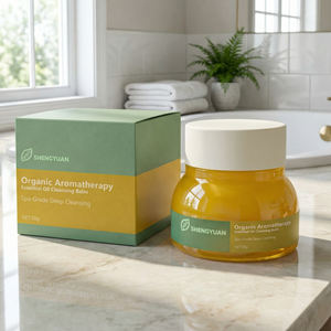 Baume Nettoyant Aromathérapie Luxe 3-en-1 à l'Huile de Rose Musquée <span class=keywords><strong>Démaquillant</strong></span> Fermenté Soin Visage Qualité Spa Marque Privée - Product Image 1