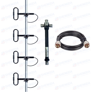 <span class=keywords><strong>Antenna</strong></span> a dipolo UHF a 4 alloggiamenti 400-470MHz ad alto guadagno 4 con Splitter di potenza a cavità con cavi - Product Image 1