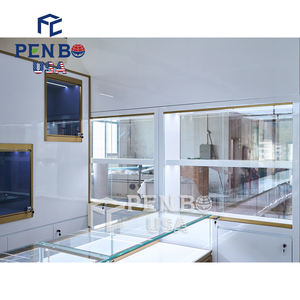 Muebles de escaparate de joyería de cristal de gama alta personalizables Soportes de exhibición de diseño de tienda elegante para tiendas minoristas - Product Image 4