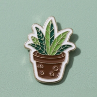 Fournisseur en gros d'épingles, épingles en métal pour plantes en pot, badge, broche, épinglette de fleur, épinglette en émail personnalisée, douce ou dure