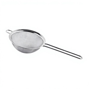 Filtre à thé portable de style classique en acier, maille fine, fil de support renforcé, cuillère-filtre en métal, conception épaissie - Product Image 1