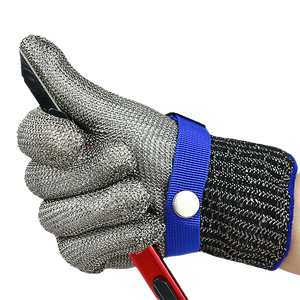 Gants <span class=keywords><strong>de</strong></span> sécurité réutilisables en acier inoxydable, mailles métalliques, anti-coupure, pour la <span class=keywords><strong>cuisine</strong></span> - Product Image 2