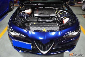 I ricambi Auto del sistema di aspirazione a freddo del motore dell'automobile in fibra di carbonio a secco sostituiscono per <span class=keywords><strong>Alfa</strong></span> Romeo Giulia 2.0T 2017 - Product Image 5