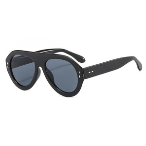 Gafas de sol Shield con montura completa y lentes degradadas, protección solar unisex para adultos, protección UV 100% - Product Image 6