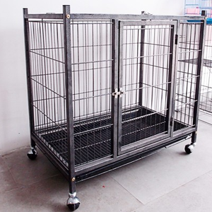 Black <b>Wire</b> <b>Mesh</b> Welded Structure Cube Dog Crate with Installation Support Bracket Foldable <b>Wire</b> <b>Mesh</b> Cage 60x40x40cm - Product Image 6