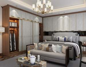 Juego de Muebles de Dormitorio de Villa Metálica Moderna de Lujo, Personalizado con Tocador, Escritorio, Ecológico y de Gran Capacidad - Product Image 4