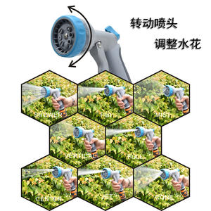 Aspersor multifuncional para riego de jardín, boquilla de plástico de alta presión para lavado de coches, riego de flores - Product Image 2