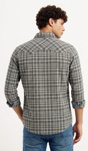 Chemise à carreaux en coton Oxford de qualité supérieure pour homme, coupe ajustée, manches longues, qualité export, fournisseur en gros - Product Image 3