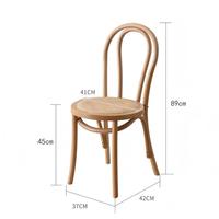 DISHI Nouveau design de mobilier rustique pour banquets de mariage, chaise Thonet en bois courbé pour fêtes, mariages, restaurants