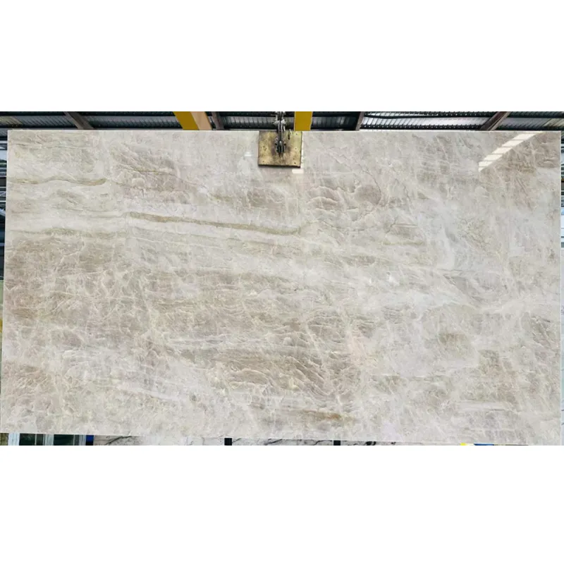 Hot Selling Brazilian Naica Quartzite Natural White Granite Stone Slabs Countertop Taj Mahal Granite