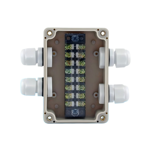 100x68x50mm Waterproof Junction Box Two-in-two-out 15A Terminal Block PG9 Cable Gland <b>Enclosure</b> Terminal box - Product Image 1