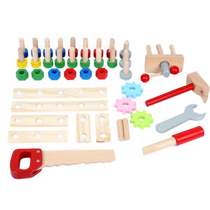 Boîte à <span class=keywords><strong>outils</strong></span> en bois ronde, meilleure vente de jeux de rôle, étagère et jouets de table, vente en gros, - Product Image 4