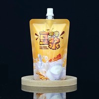 Fabrieksgemaakte 180ml 200ml melkthee drank sap vloeibare verpakking zuigzak fruitpuree gelei staande drinkzak met tuit