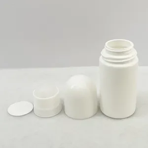 Rotolo di profumo su bottiglia rotolo vuoto su flaconi di deodorante rotolo di plastica su flacone deodorante sfera a rullo da 50ml