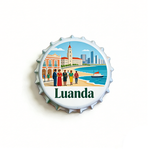 Imán de nevera con forma de tapa de botella, recuerdo de animales emblemáticos de la ciudad de Lingayen Gulf, Islas <span class=keywords><strong>Lipair</strong></span>, Leghorn, Londres - Product Image 2