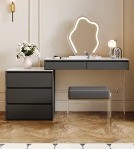 Nuovo design camera da letto comò moderno con LED HD specchio vanity dresser trucco vanity desk