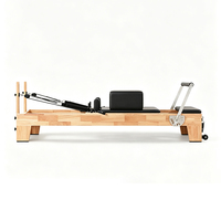 Reformers de Pilates en chêne massif pour usage en studio, lit d'exercice corporel multifonctionnel, équipement de fitness Pilates commercial avec logo personnalisé, vente en gros