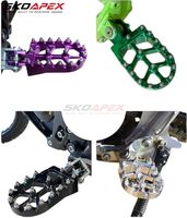 Repose-pieds larges antidérapants en aluminium CNC et acier inoxydable pour Sur Ron Ultra Bee E Dirt Bike – Pièces de rechange améliorées